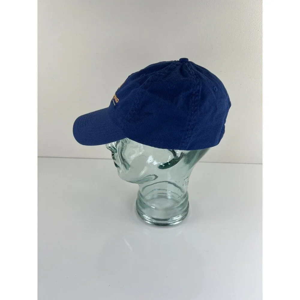 USA Camping Company Embroidered Baseball Hat Ball Cap Navy Blue Strapback